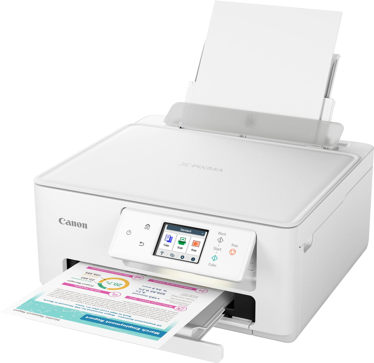 Canon - PIXMA TS7720 Wireless All-In-One Inkjet Printer - White