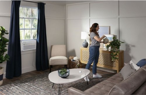 GE - 700 Sq. Ft. 14000 BTU Smart Window Air Conditioner - White