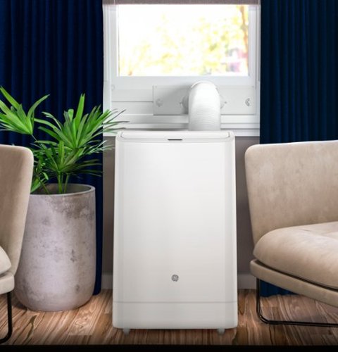 GE - 450 Sq. Ft. 10,400 BTU Smart Portable Air Conditioner - White