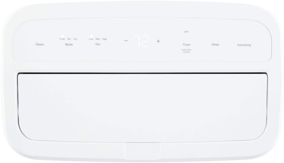 GE - 350 Sq. Ft. 8,500 BTU Smart Portable Air Conditioner - White