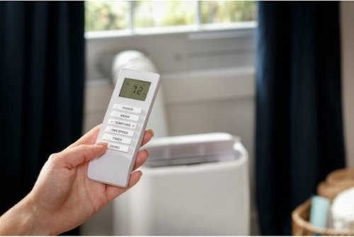 GE - 350 Sq. Ft. 8,500 BTU Smart Portable Air Conditioner - White