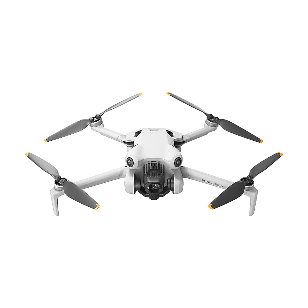 DJI - Geek Squad Certified Refurbished Mini 4 Pro Fly More Combo Drone and RC 2 Remote Control with Built-in Screen - Gray