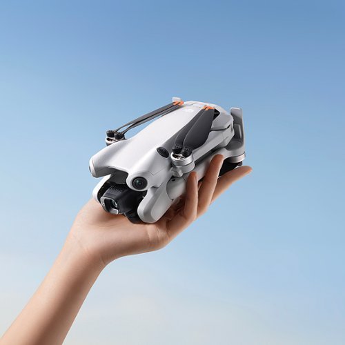 DJI - Geek Squad Certified Refurbished Mini 4 Pro Fly More Combo Drone and RC 2 Remote Control with Built-in Screen - Gray