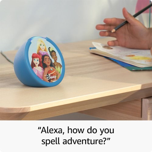 Amazon - Echo Pop Kids Smart Speaker with Alexa - Disney Princess