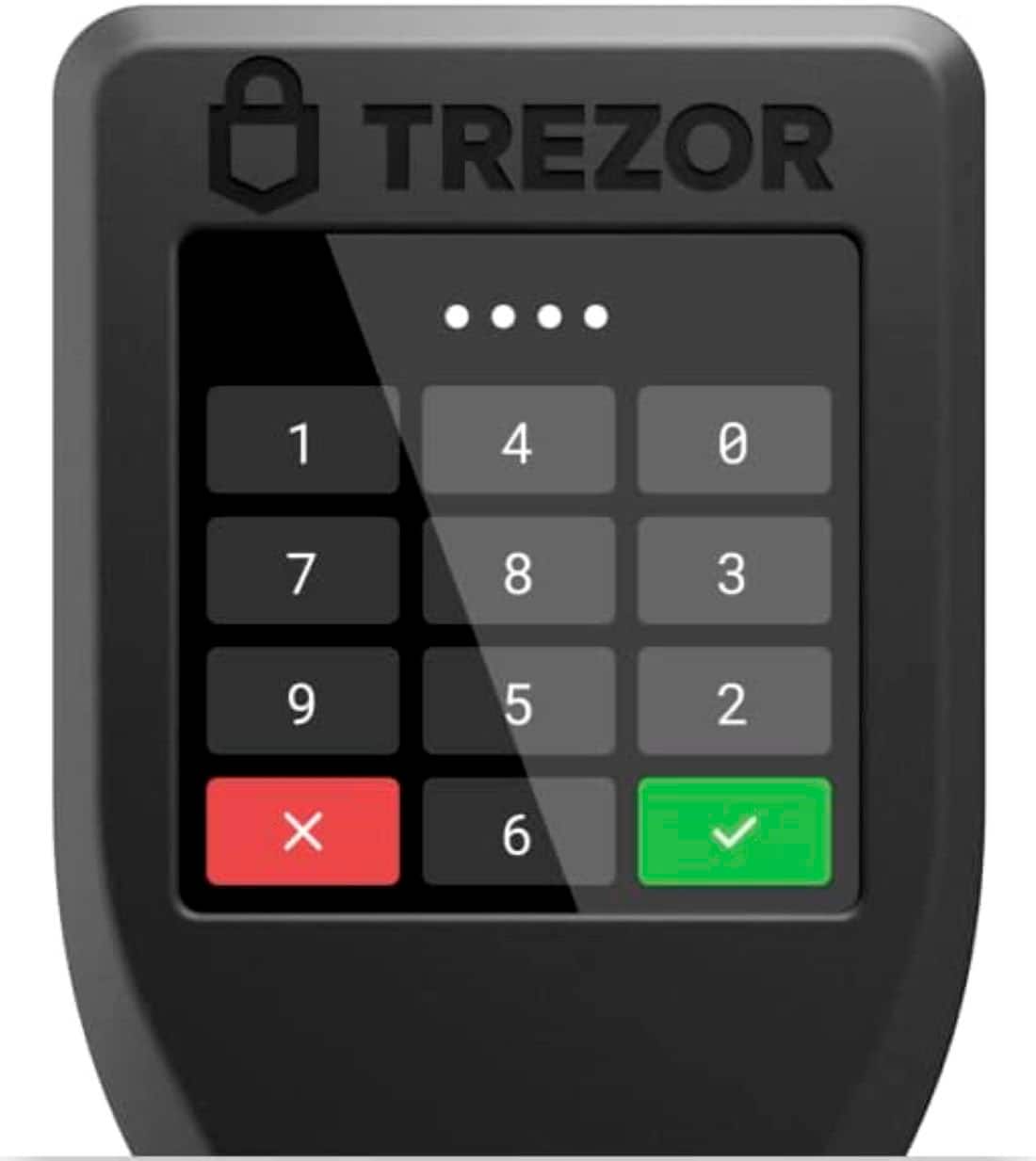 Trezor - Model T - Advanced Crypto Hardware Wallet with LCD Touch Screen - Black