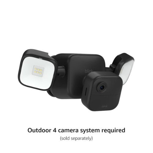 Blink - Outdoor 4 Floodlight Mount – Wire-free, 700 lumens, two-year battery life, set up in minutes - Black
