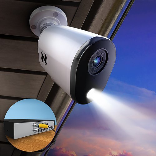 Night Owl - 12 Channel 4 Camera Indoor/Outdoor Wired 2K 2TB DVR Security System with 2-way Audio - White