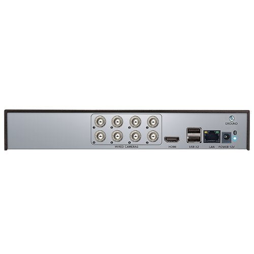 Night Owl - 12 Channel 4 Camera Indoor/Outdoor Wired 2K 2TB DVR Security System with 2-way Audio - White