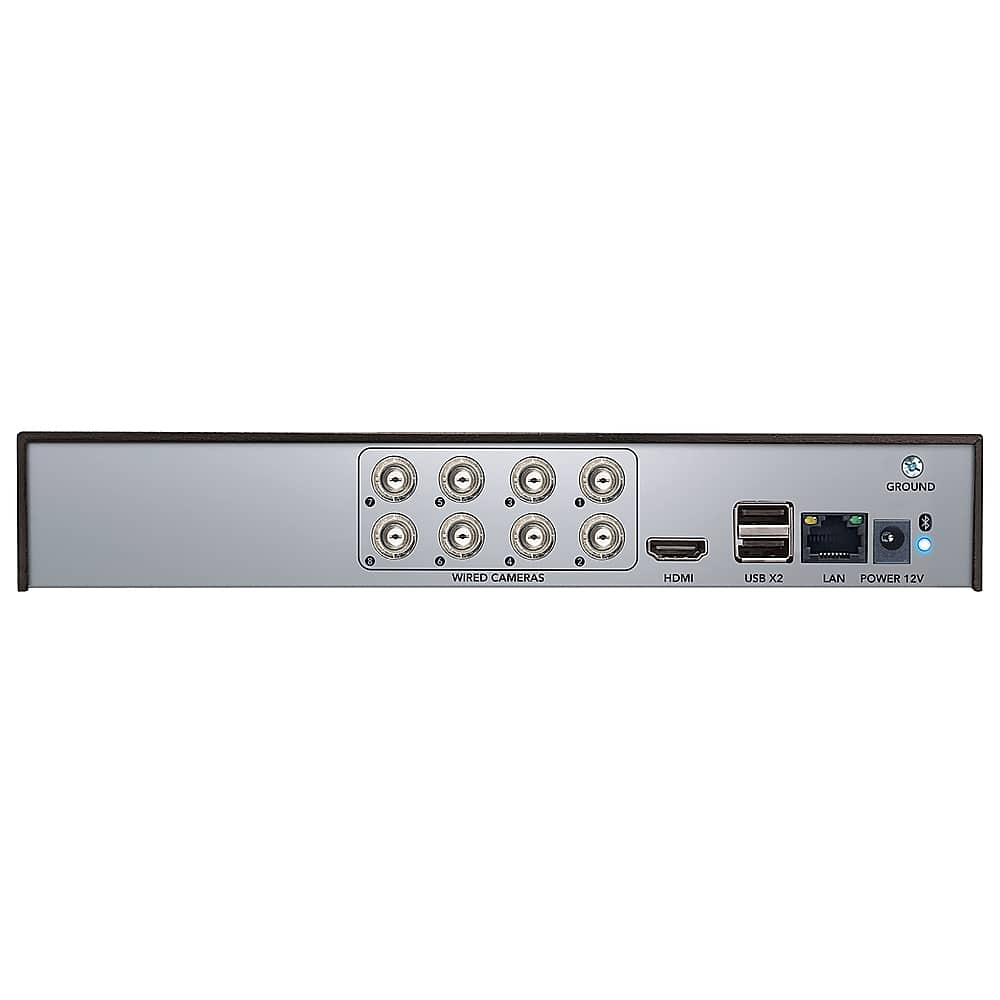 Night Owl - 12 Channel 4 Camera Indoor/Outdoor Wired 2K 2TB DVR Security System with 2-way Audio - White