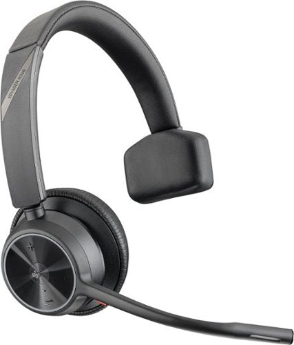 Poly - Voyager 4310 Wireless Noise Cancelling Single Ear Headset with mic - Black