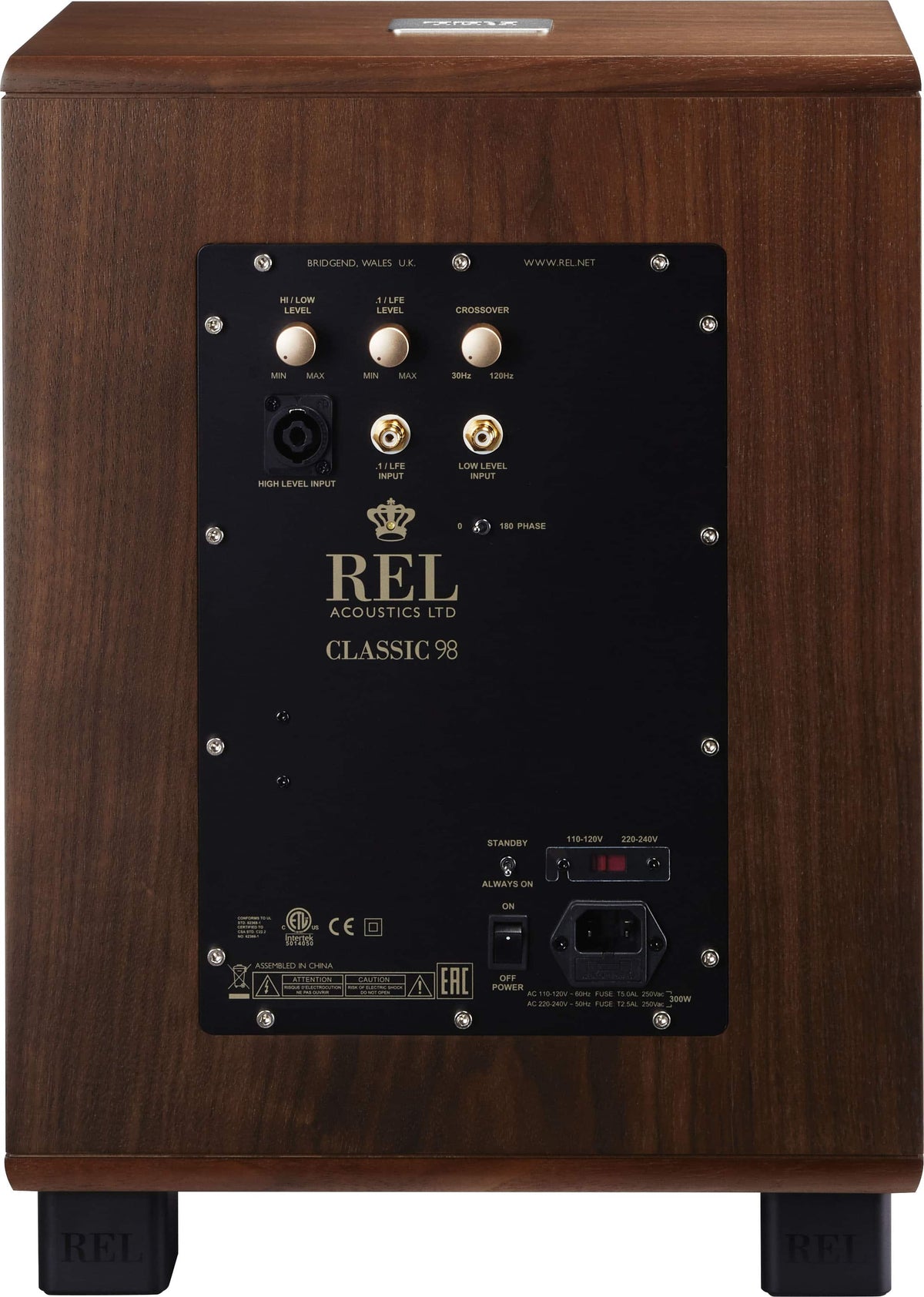 REL - Classic 98 Subwoofer - Walnut