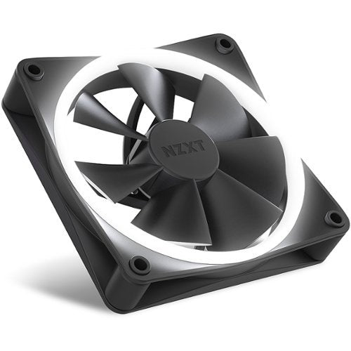 NZXT - F120 RGB 120mm Computer Case Fan with Fluid Dynamic Bearings - Black