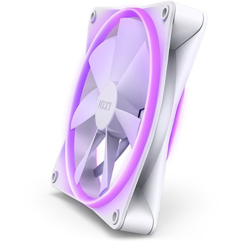 NZXT - F140 Duo RGB 140mm Computer Case Fan with Fluid Dynamic Bearings - White