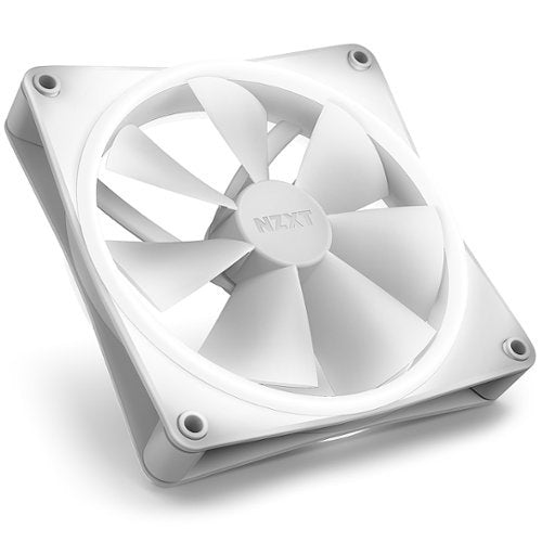 NZXT - F140 Duo RGB 140mm Computer Case Fan with Fluid Dynamic Bearings - White