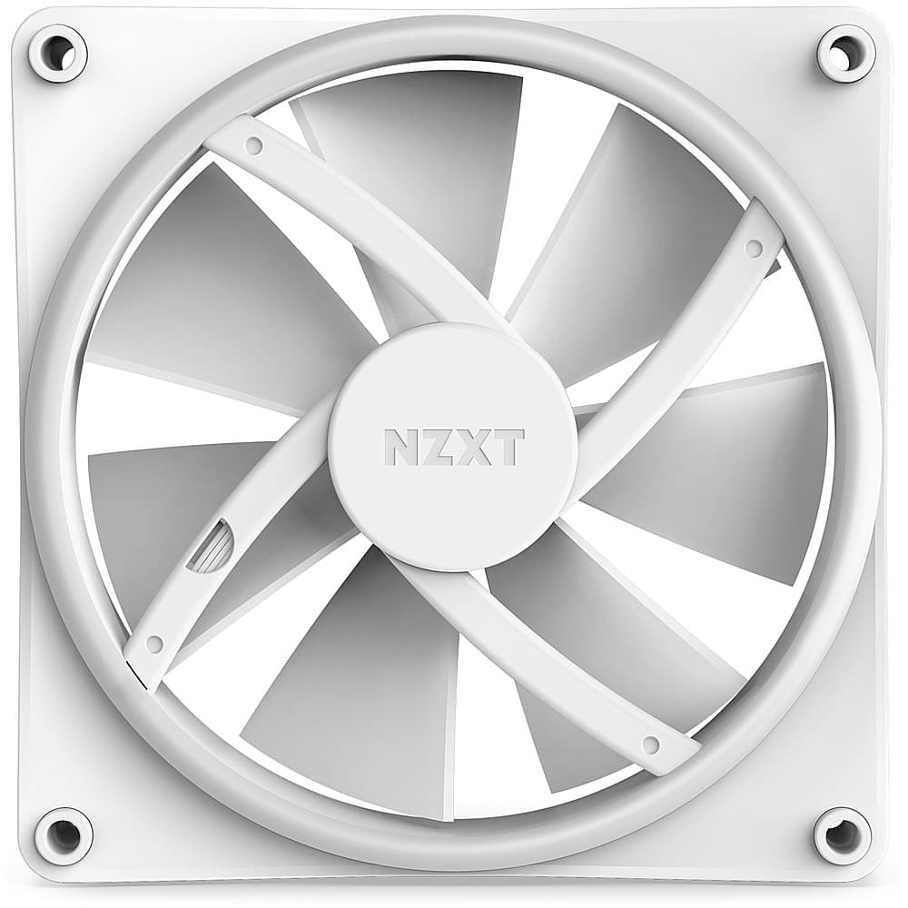 NZXT - F140 Duo RGB 140mm Computer Case Fan with Fluid Dynamic Bearings - White