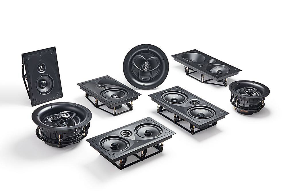 Definitive Technology - Dymension CI MAX Series 8” In-Ceiling Surround Speaker (Each) - Black