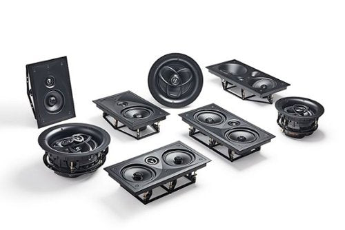 Definitive Technology - Dymension CI MAX Series 4.5” In-Wall Speaker (Each) - Black