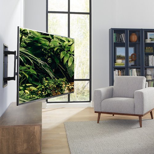 Sanus - Premium Series Full Motion TV Wall Mount for Most 42"-85" TVs - Extends 28" - Black