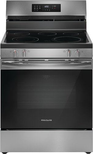 Frigidaire - 30 in. Wide 5 elements 5.3 Cu. Ft. Freestanding Electric Range with Air Fry - Stainless Steel