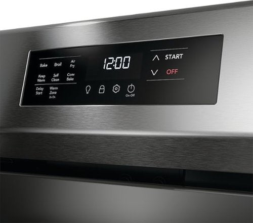 Frigidaire - 30 in. Wide 5 elements 5.3 Cu. Ft. Freestanding Electric Range with Air Fry - Stainless Steel