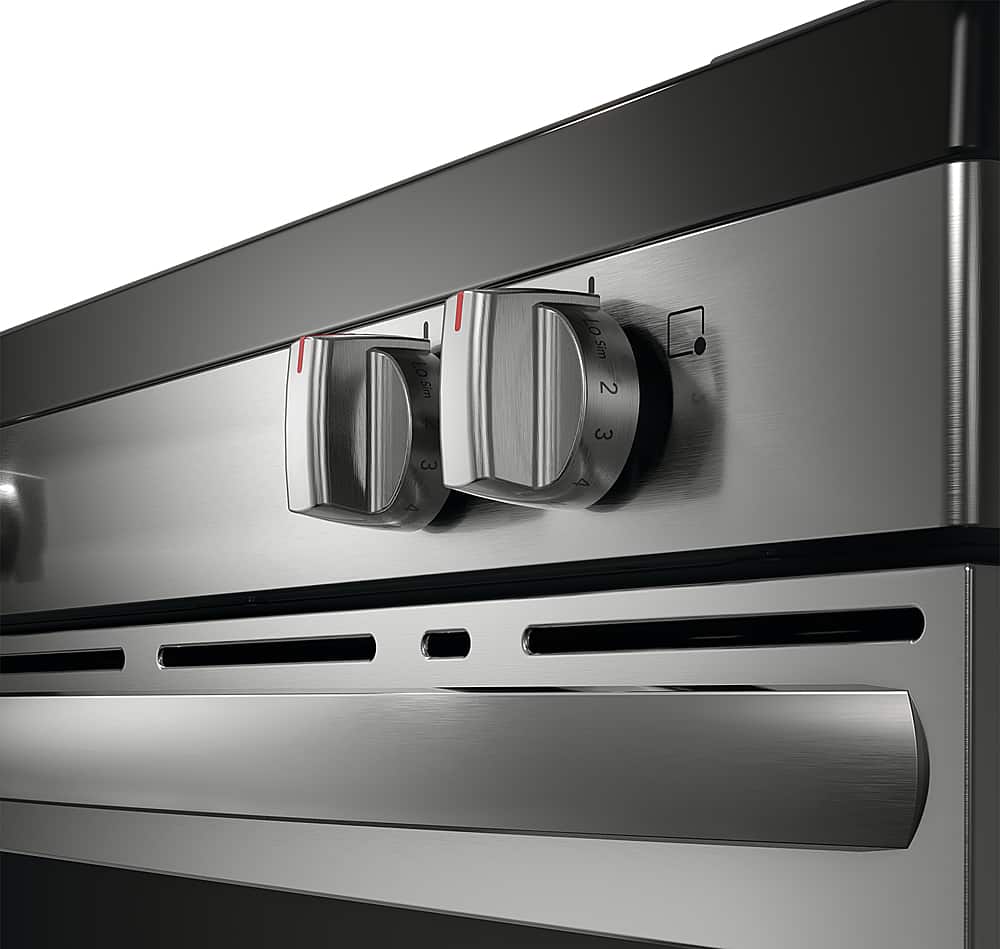 Frigidaire - 30 in. Wide 5 elements 5.3 Cu. Ft. Freestanding Electric Range with Air Fry - Stainless Steel