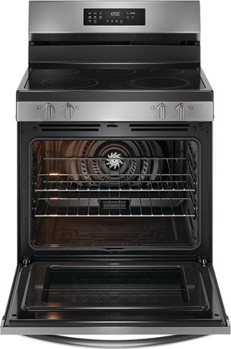 Frigidaire - 30 in. Wide 5 elements 5.3 Cu. Ft. Freestanding Electric Range with Air Fry - Stainless Steel
