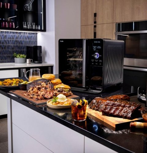 GE Profile - Smart Indoor Smoker - Black
