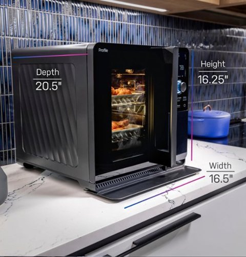 GE Profile - Smart Indoor Smoker - Black