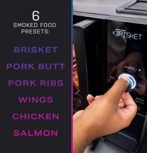 GE Profile - Smart Indoor Smoker - Black