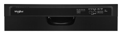 Whirlpool - 24 inch Front Control Built-In Dishwasher with Boost Cycle and 57 dBA - Black