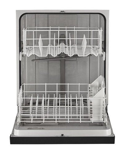 Whirlpool - 24 inch Front Control Built-In Dishwasher with Boost Cycle and 57 dBA - Black