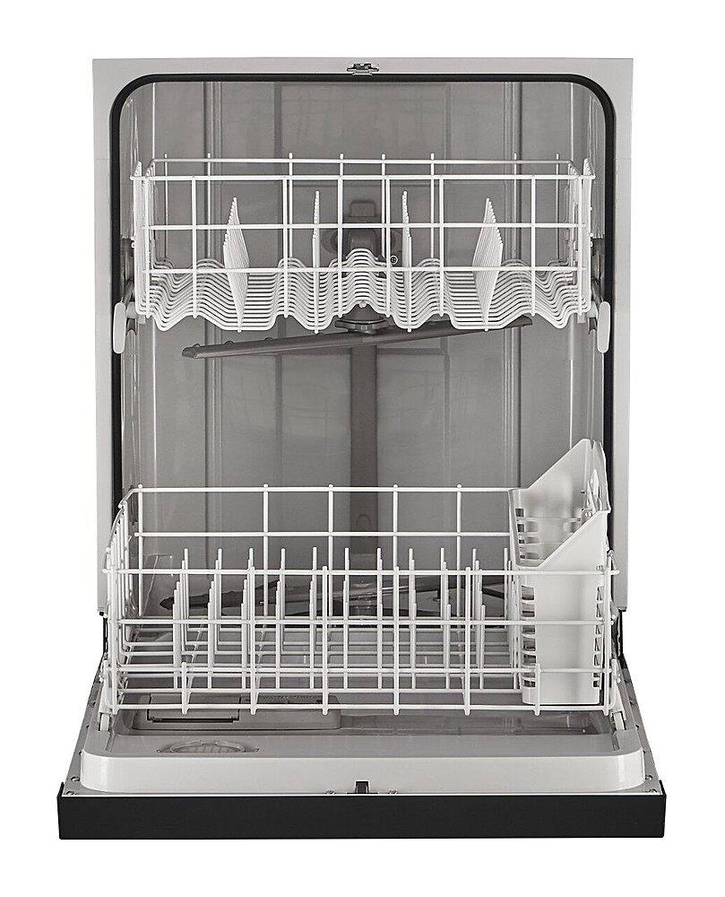 Whirlpool - 24 inch Front Control Built-In Dishwasher with Boost Cycle and 57 dBA - Black