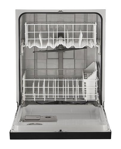Whirlpool - 24 inch Front Control Built-In Dishwasher with Boost Cycle and 57 dBA - Black