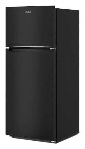 Whirlpool - 28 in. Wide 16.3 cu. ft. Top-Freezer Refrigerator with Flexi-Slide Bin - Black