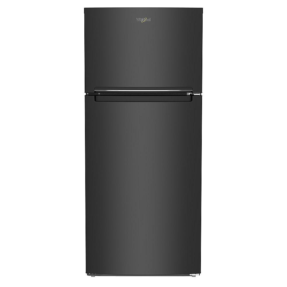 Whirlpool - 28 in. Wide 16.3 cu. ft. Top-Freezer Refrigerator with Flexi-Slide Bin - Black