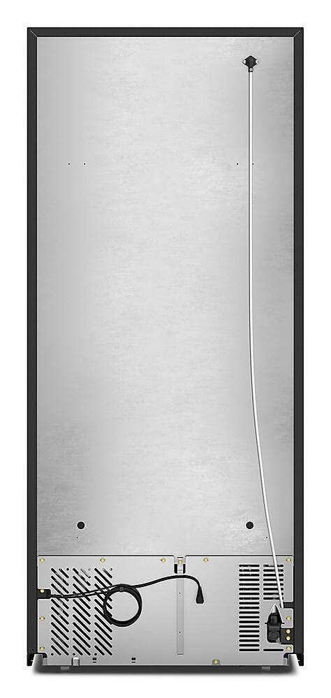 Whirlpool - 28 in. Wide 16.3 cu. ft. Top-Freezer Refrigerator with Flexi-Slide Bin - Black