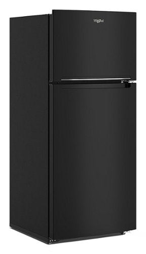 Whirlpool - 28 in. Wide 16.3 cu. ft. Top-Freezer Refrigerator with Flexi-Slide Bin - Black