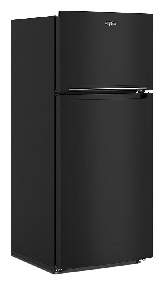 Whirlpool - 28 in. Wide 16.3 cu. ft. Top-Freezer Refrigerator with Flexi-Slide Bin - Black