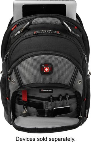 SwissGear - Synergy Backpack for 16" Laptop - Black/Gray