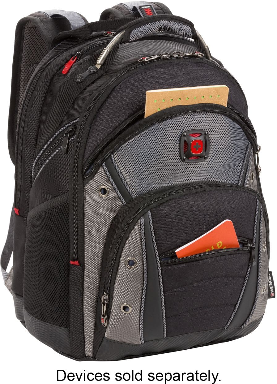 SwissGear - Synergy Backpack for 16" Laptop - Black/Gray