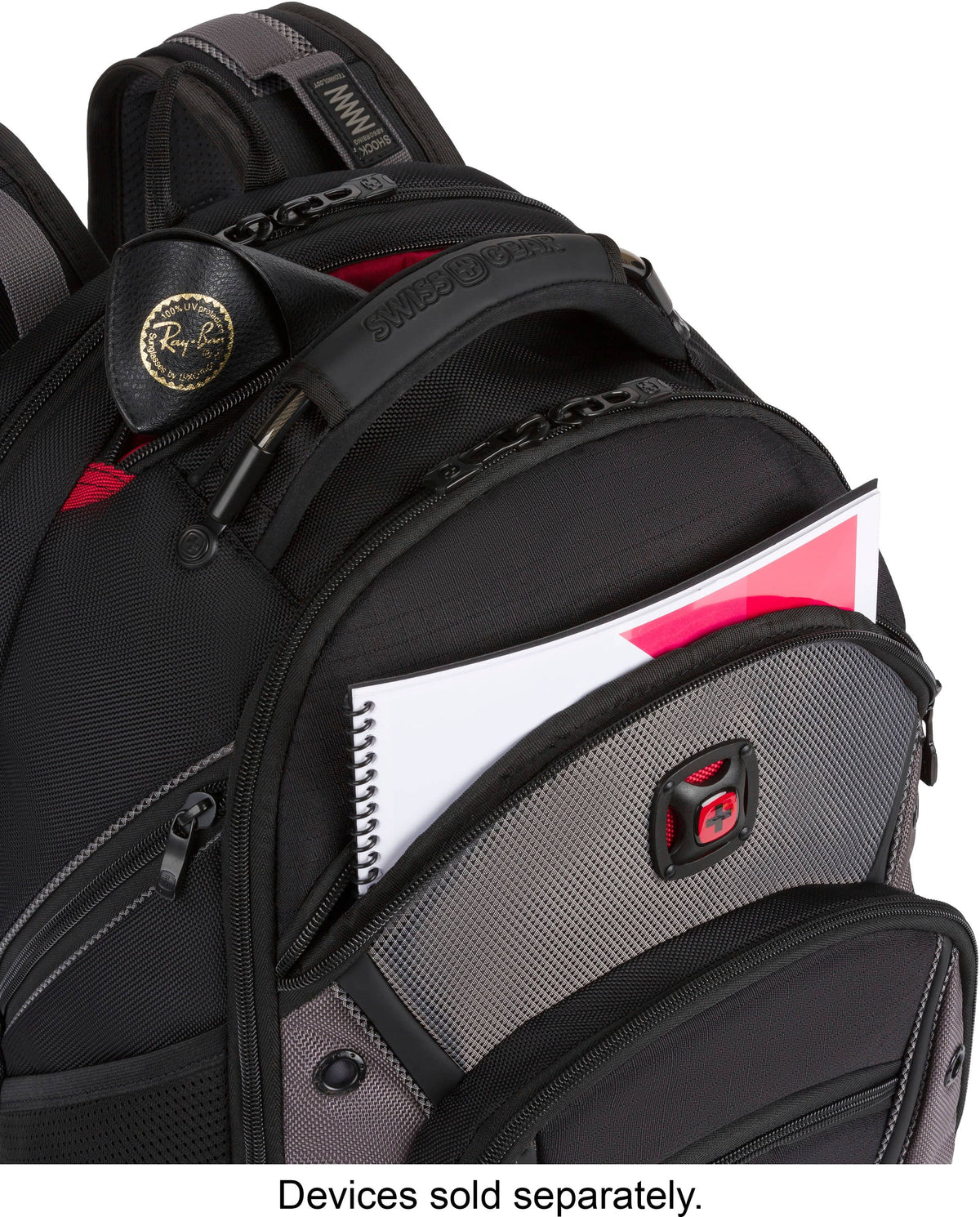 SwissGear - Synergy Backpack for 16" Laptop - Black/Gray