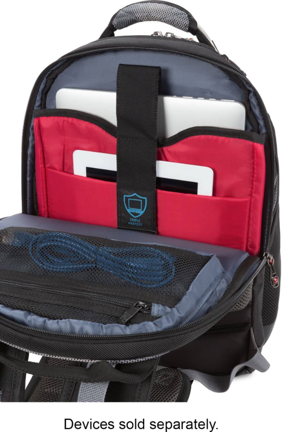 SwissGear - Synergy Backpack for 16" Laptop - Black/Gray