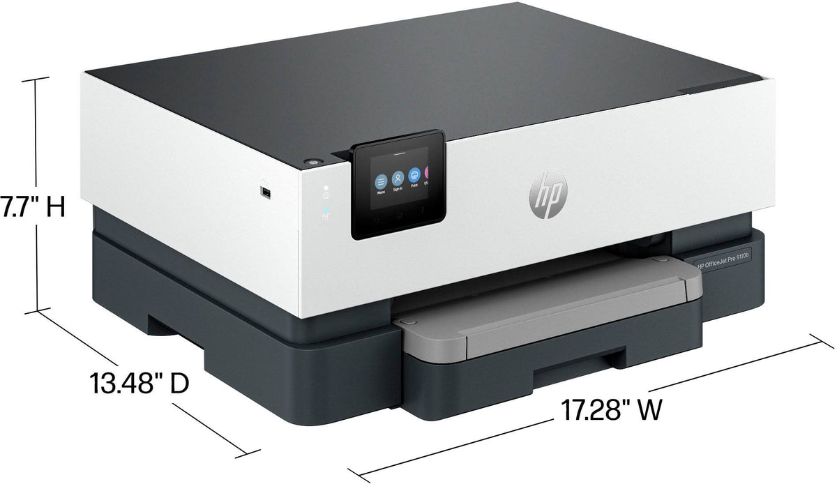 HP - OfficeJet Pro 9110b Wireless Inkjet Printer - White