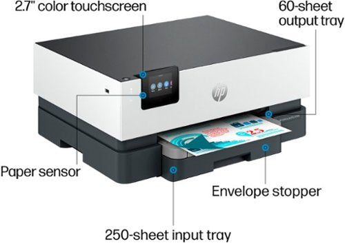 HP - OfficeJet Pro 9110b Wireless Inkjet Printer - White