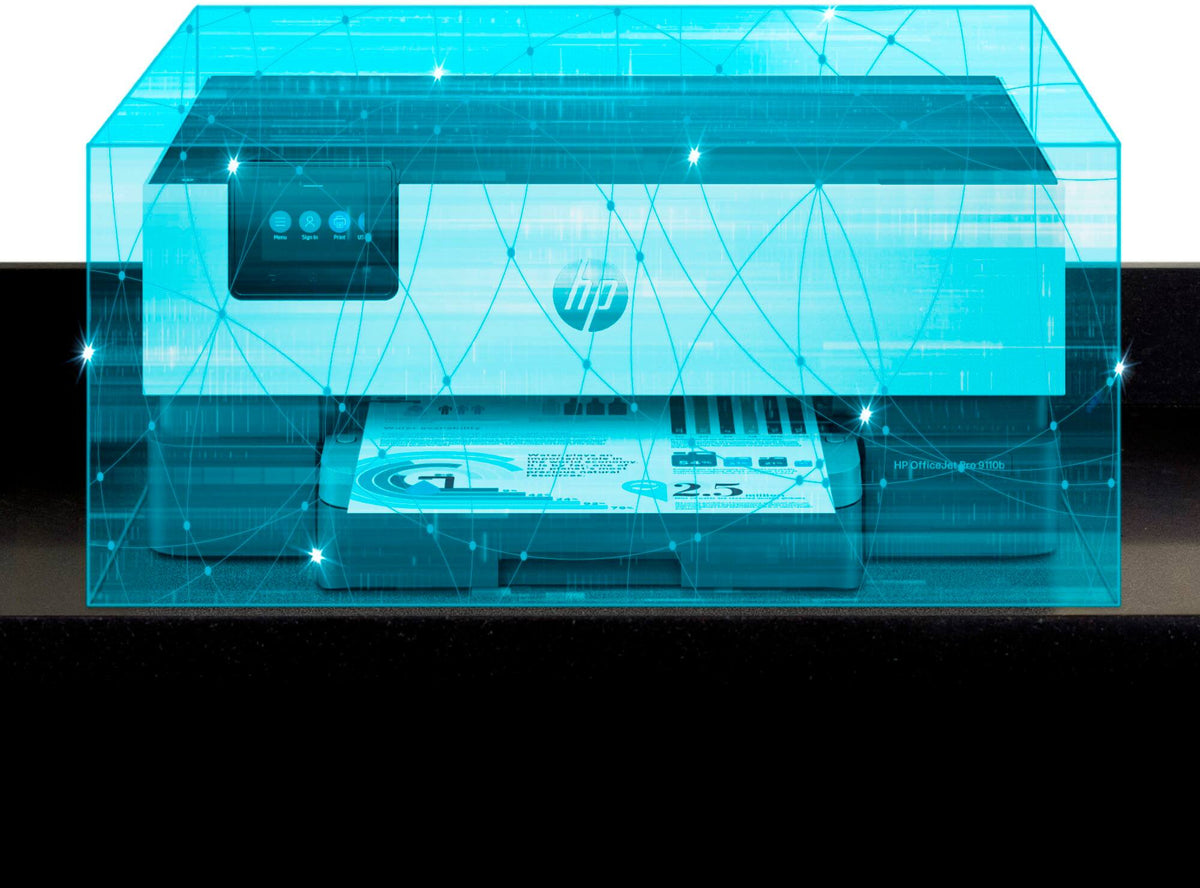HP - OfficeJet Pro 9110b Wireless Inkjet Printer - White