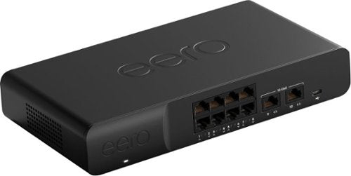 PoE Gateway - Wired eero Router and 10-port PoE+ Smart Network Switch - Black
