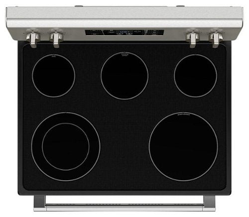 Maytag - 30 in. Wide 5 element 5.3 cu. ft. Freestanding Electric Range with Steam Clean - Stainless Steel