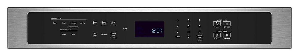 Maytag - 27" Built-In Electric Convection Double Wall Oven with Air Fry - Stainless Steel