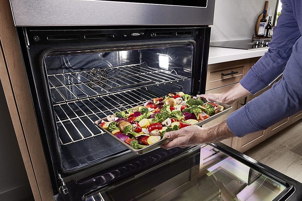 Maytag - 27" Built-In Electric Convection Double Wall Oven with Air Fry - Stainless Steel