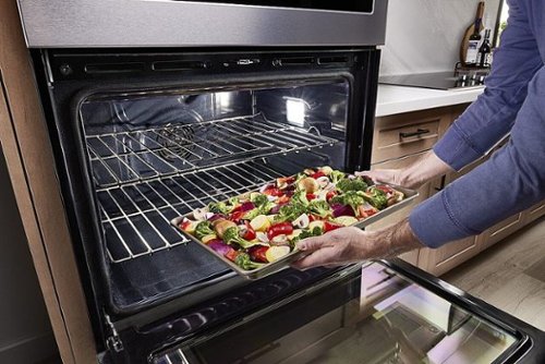 Maytag - 27" Built-In Electric Convection Double Wall Oven with Air Fry - Stainless Steel